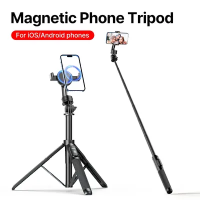 Ulanzi SK-05 magnetisches Telefons tativ 1,6 m Selfie-Stick mit drahtloser Bluetooth-Fernbedienung 360 ° Drehung Telefon halter für Telefon kamera