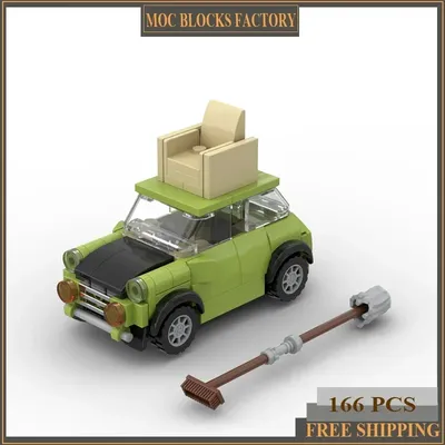 Auto Serie Moc Bausteine Mr. Bean Mini Mark III Modell Technologie Ziegel Legendäre Sportscar DIY Spielzeug Für Kinder Kinder Image