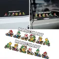 Super Mario Bros Auto Aufkleber Anime Auto Windschutz scheibe Aufkleber Cartoon wasserdichte