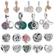 925 Sterling Silver Green Tree of Life Pendant Charms For Original Pandora Bracelet Charm Beads