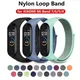 50 Stück Nylon Armband für Xiaomi Mi Band 7 6 5 4 Sport uhr Loop Band Smart Armband Ersatz armband