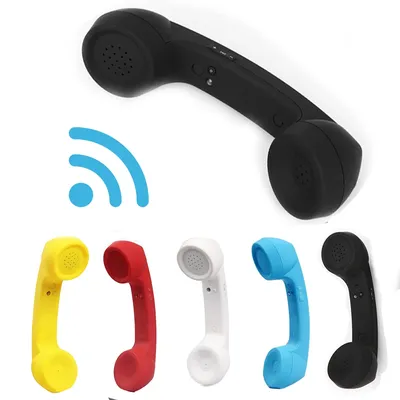 Bluetooth-kompatibler drahtloser Retro-Telefonhörer Telefon Kopfhörer externer Mikrofon lautsprecher Image