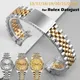 Stainless Steel Curved Bracelets for Rolex DATEJUST Jubilee Strap Luxury Watchband Men and Woman