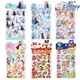 4 Stück Disney Cartoon Mickey Mouse gefroren Prinzessin Aufkleber für Kinder Spielzeug Kawaii Anime