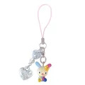 Cute Kawaii Usahana Keychain Anime Bunny Keychains Mobile Phone Chain Mascot Keyring Girls Toys