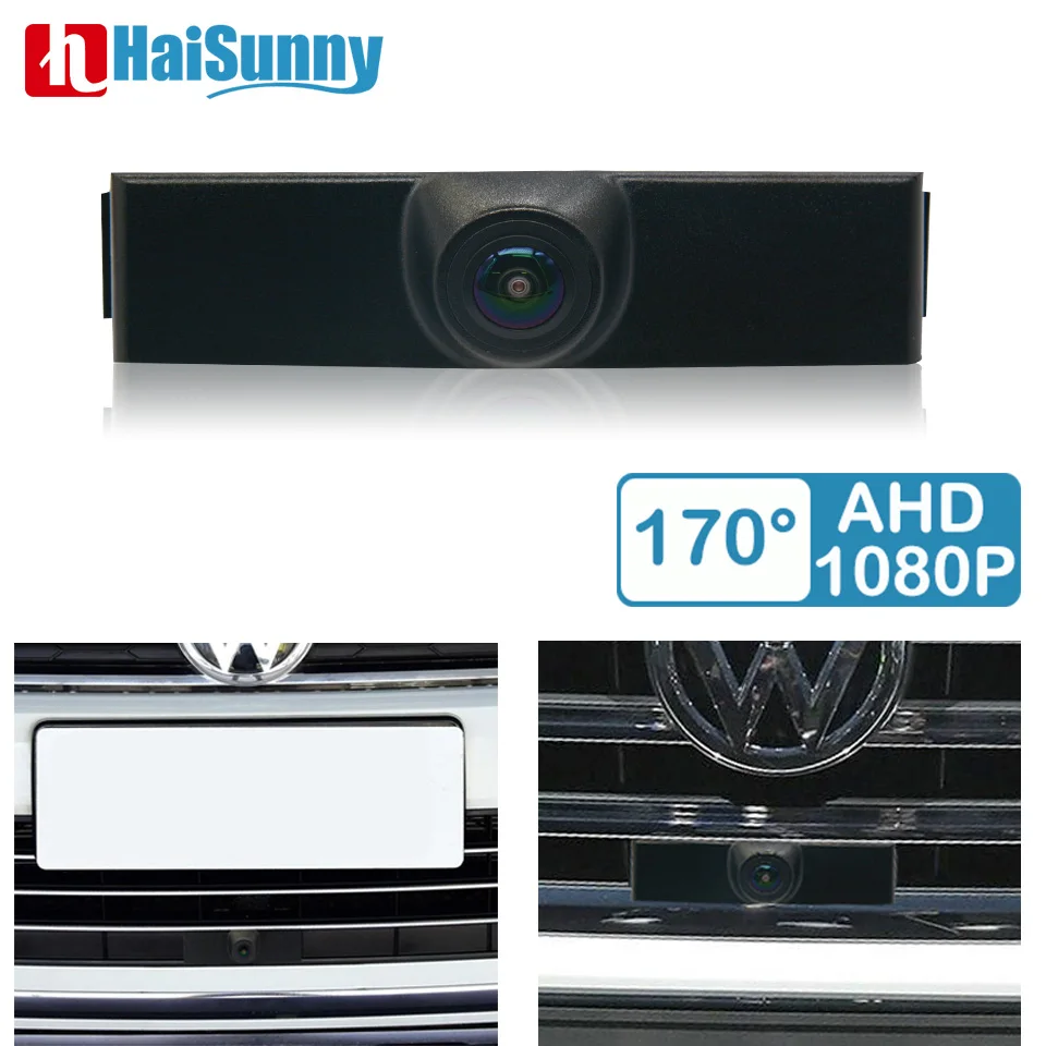 170 ° AHD 1080P Vorderansicht Kamera Für Volkswagen VW Touareg 2016 2019 Nachtsicht Full HD Auto Auto Vorne Vorwärts parkplatz Kamera Image