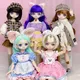 NEUE 30cm Puppe 2D Comic Gesicht Puppe 1/6 Bjd Puppe (Option B) oder Kleid Up Kleidung (option A)