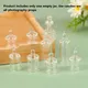 1:12 Dollhouse Miniature Clear Glass Jar Candy Bean Storage Bottle Tiny Jar With Cover For Doll