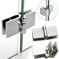 4 PCS Cabinet Glass Door Hinges Wine Door Hinges Glass Hinges hardware Suitable for glass thickness