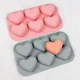 6 Hohlräume Valentinstag Herz Silikon Backform Liebe Praline Keks Eisform niedliche Geschenke Seife