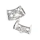 Jewellery Findings Ring Beads Scarves Accessory DIY Charms Woman Silver Plated Open Spiral Large