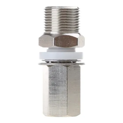3/8" x 24 Stud CB Antenna Mount to SO-239 Adapter fit 1/2" Hole by Heavy Chrome-Plated Brass for CB Ham Radio Antenna