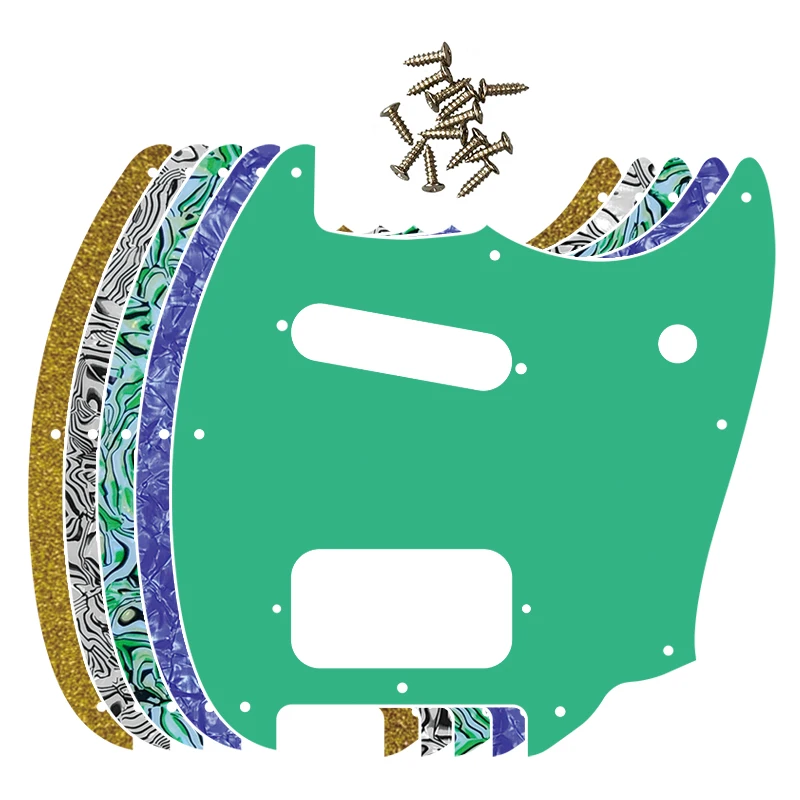Pleroo benutzer definierte Gitarren teile-für uns squier Kugel Mustang sh Humbucker Pickups Scratch Plate Pick guard Gitarre mehrfarbige Optionen Image