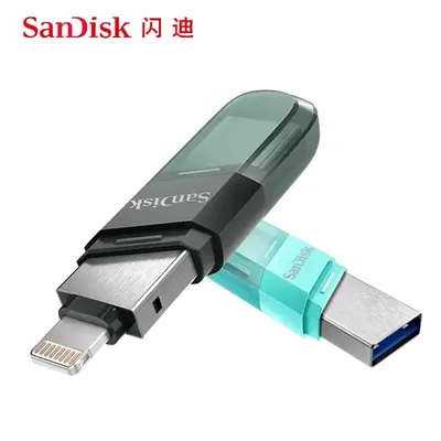 SanDisk USB-Flash-Laufwerk IXPand OTG Lightning USB 3.1 Stick 256 GB 128 GB 64 GB 32 GB Pen Drive MFi für iPhone und iPad SDIX90N Image