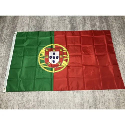 ZXZ freies verschiffen Portugal flagge 90X150cm Hängen Polyester Stoffe Portugiesisch Portugal