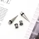 7mm Gauges Stainless Steel Tapers and Tunnels Ear Stretching Kit with O-Ring 2 Steel Tapers & 2