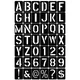 42-teiliges Buchstaben- und Zahlen-Schablonen-Set aus Kunststoff Alphabet-Malvorlagen Form-Set zum