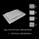 Aventik Super Large Capacity Clear Lid Slim Fly Boxes Competition Fly FISHING Boxes Two Sizes Holds
