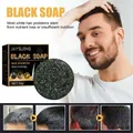 50g Soap Hair Darkening Shampoo Bar Repair Gray White Hair Color Dye Hair Shampoo Natural Grey Gloss