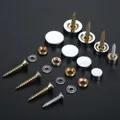 4pcs Decor Mirror Nail Solid Copper Cap Cover Fastener Fixing Mirrors Glass Tea Table Wardrobe