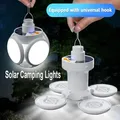 Solar Outdoor Folding Light Portable USB Rechargeable Camping Torch Emergency Lamp for Power