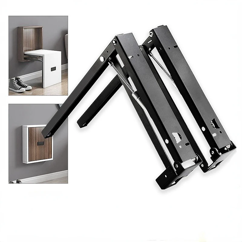 Wand Montiert Dämpfung Klapp Schuh Ändern Hocker Hardware Zubehör Schrank Versteckte Schuh Stuhl Wand Veranda Hocker Verbindung Image