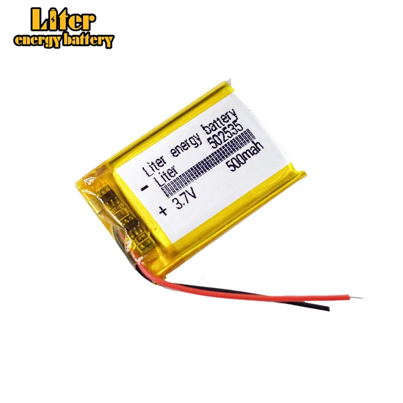 502535 3,7 V 500 mA Lithium-Polymer-Li-Po-Li-Ionen-Akku für MP3, MP4, MP5, GPS, mobiles Bluetooth Image