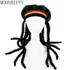 Hip Hop Kappe Phantasie Kleid Partei Kostüm Hippie Baskenmütze Dreadlocks Perücke Rasta Hut Bob Marley Karibik Phantasie Kleid Hut