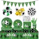 Football Theme Party Disposable Tableware Banner Balloons Soccer Goal Cup Plate for Kids Boy