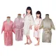 Wholesale Girls Satin Silk Robes Solid Kimono Wedding Birthday Party Spa Dressing Gown Bathrobes