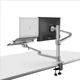 OL-3L Aluminum Height Adjustable Desktop Dual Arm 17-32 inch Monitor Holder+12-17 inch Laptop Holder