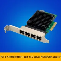 PCIE X4 2 5G Gigabit Netzwerk Karte RTL8125B 4 Port Ethernet Netzwerk Karte Desktop Server Netzwerk