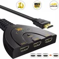 HDMI Switch 1.4b 4K 3D Mini 3 Port Switcher HDMI Splitter 1080P 3 in 1 out Port Hub for DVD HDTV