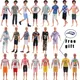 Barbies Ken Kleidung Mini Anzug 2 Pcs/Set T-Shirt + Shorts für 11 8 Zoll Amerikanischen Mann der