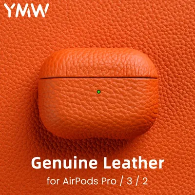 Echtes Leder für AirPods Pro Hülle Bluetooth-Kopfhörerhülle für Apple AirPods 3 2 Zubehör Image