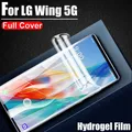 Für LG Samt 4g 5g Hydrogel Film für LG G9 LG Flügel Screen Protector Film Full Cover Mit fingerprint