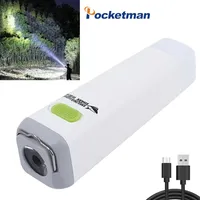 Mini LED Taschenlampe USB wiederauf ladbare Taschenlampen Not licht kleine Taschenlampe Taschenlampe