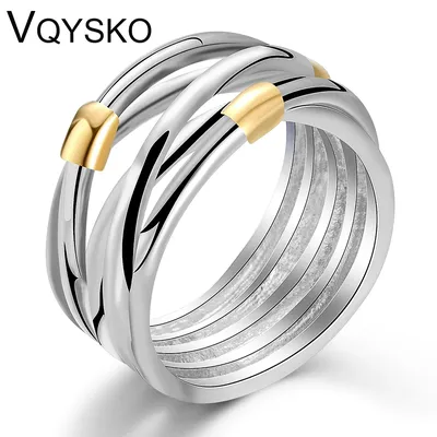 Mode Ringe Für Frauen Party Rock Vintage Anillo Gold-Farbe Weibliche Edelstahl Schmuck Ringe