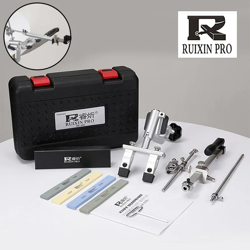 Ruixin Pro RX009 Messer Spitzer Professionelle Neue Upgrade 2023 Schärfen Maschine Aluminium Legierung 360 Grad Flip Schleifen Werkzeuge Image