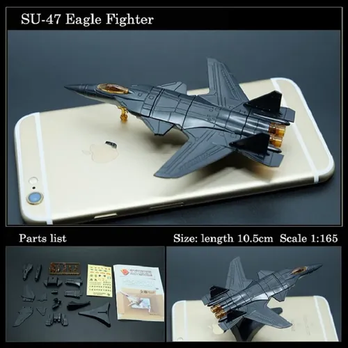 4D Su-47 Kämpfer Montage Flugzeug Modell Puzzle Gebäude Figur