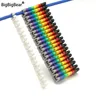 100/150 stücke kabel markierungen Buntes m-Typ-Markierungszahl-Tag-Etikett für 2-8mm