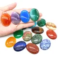 30x40mm ovale flache Rückseite Cabochon natürliche Edelsteine Heilung Kristalls tein für Charms