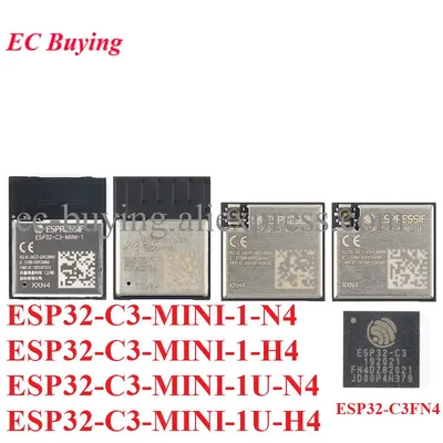 ESP32-C3-MINI-1 ESP32-C3-MINI-1U ESP32-C3 ESP32-C3FN4 Dual-modus 2,4 GHz WiFi Bluetooth-kompatibel Image