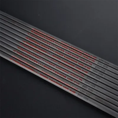 31 inch Archery Pure Carbon Arrow Shaft ID 6.2mm Spine 300 350 400 500 600 Recurve Bow and Arrows Outdoor Shooting