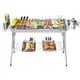 Household Barbecue Outdoor Thickened Stainless Steel Grill BBQ Wood Charcoal Grill Portable Folding