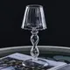 Glass Tealight Candle Holder Hurricane Decorative Lamp Shaped for Home Decor Tabletop Wedding