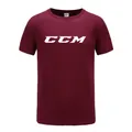 Männer street T-shirt Ccm Logo Hockey Mann T-Shirt männer baumwolle t-shirt sommer marke teeshirt