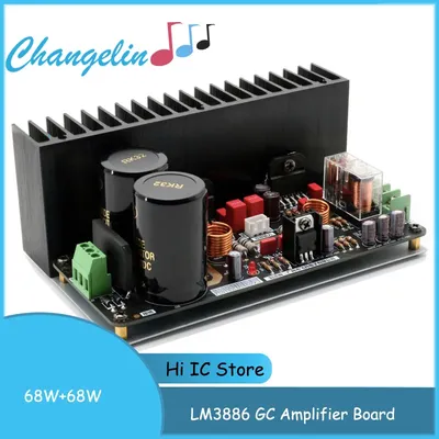 LM3886 GC Verstärkerplatine 68 W + 68 W HiFi-Zweikanal-Audioverstärker ohne LM3886-Chip Image