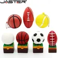 JASTER Fußball USB-Sticks 128GB Basketball Memory Stick 64GB Golf Ball Pen Drive 32GB Tennis Stick