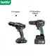 21V Brushless Electric Drill 80NM Impact Cordless Driller Screwdriver Li-ion Battery Adjustable